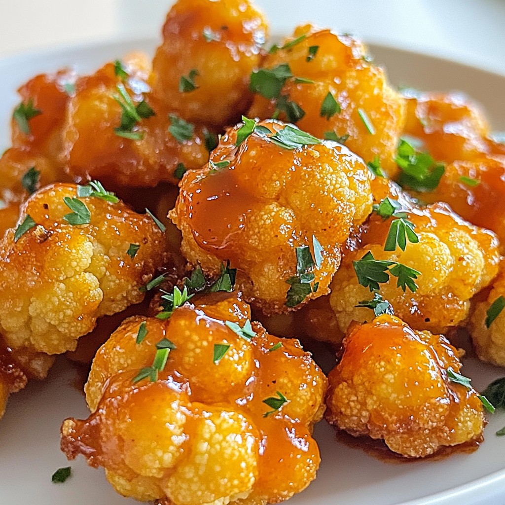 Buffalo Cauliflower Bites Delightful and Crispy Snack