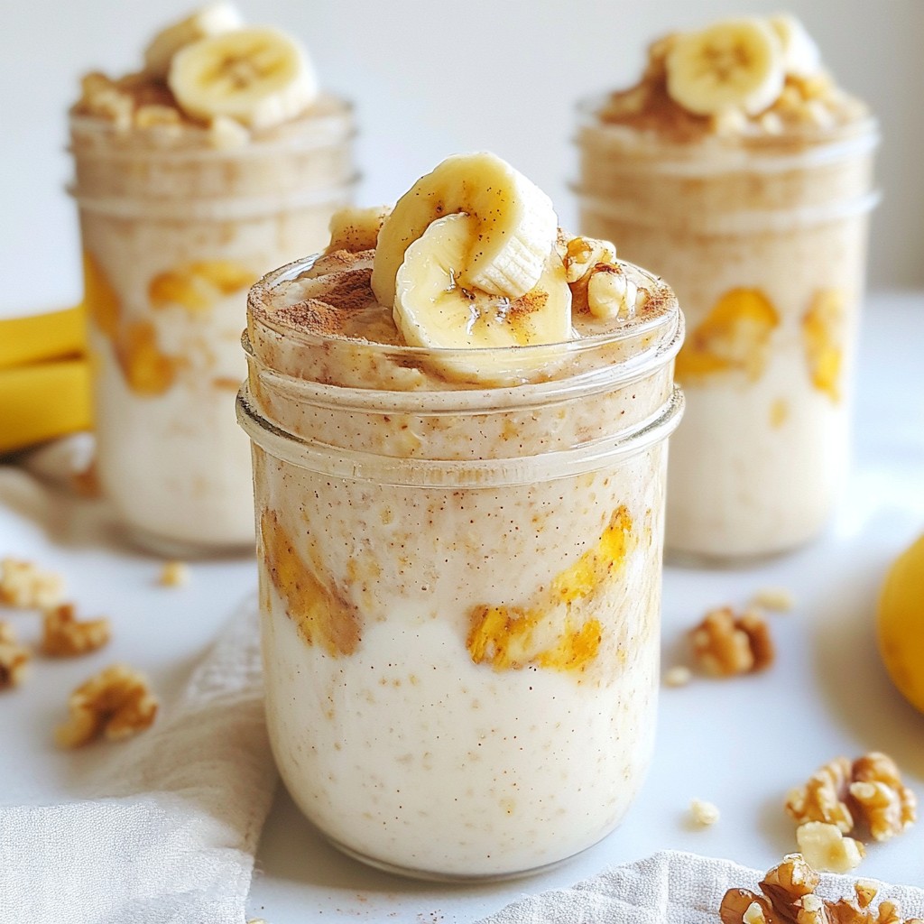 Banana Bread Overnight Oats Delicious and Nutritious