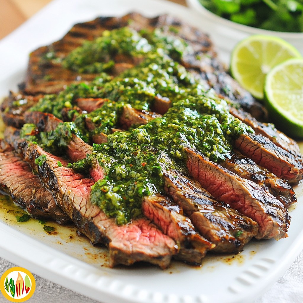 Grilled Chimichurri Flank Steak Flavorful and Easy Dish