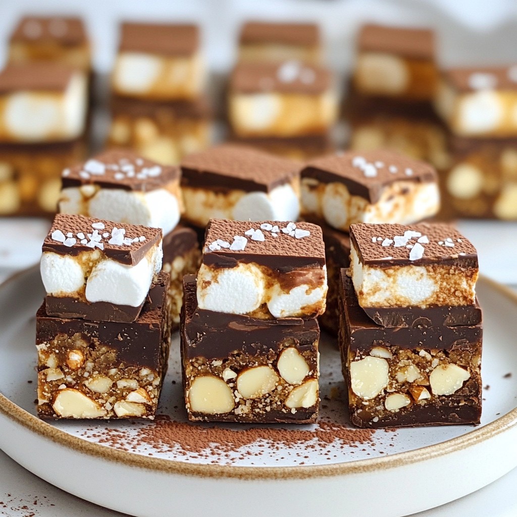 Chocolate Marshmallow Rocky Road Simple and Sweet Treat