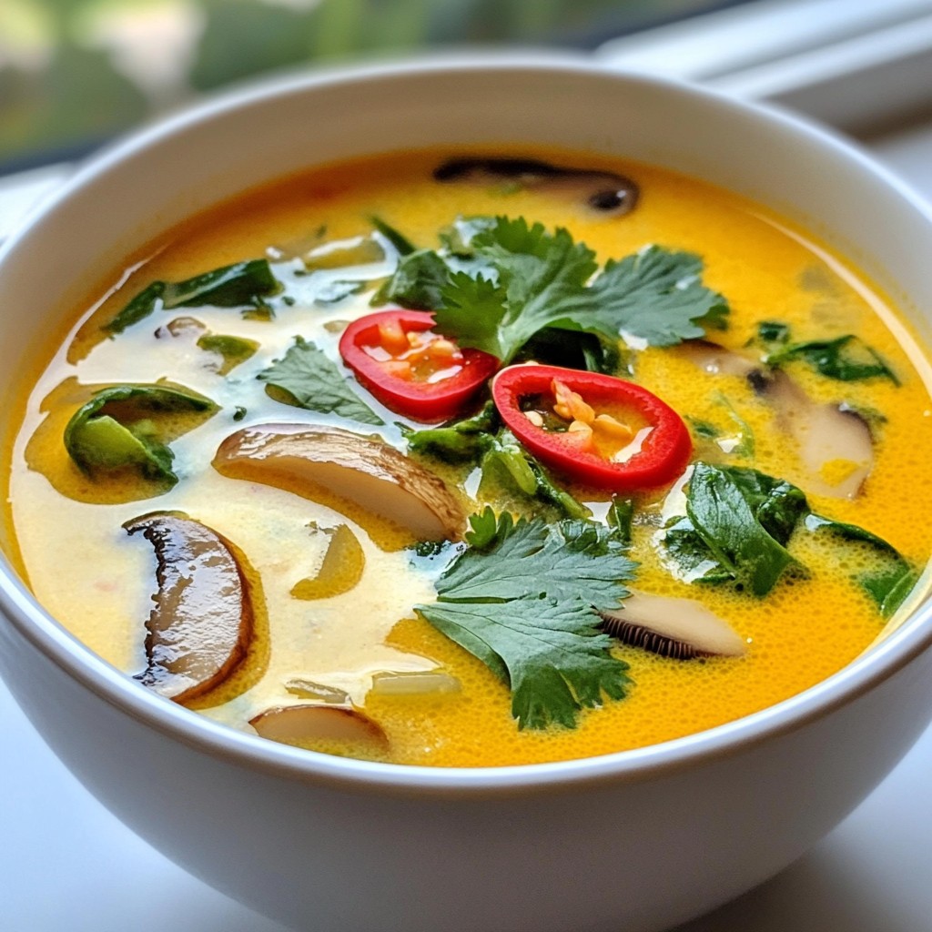 Spicy Thai Coconut Soup Flavorful and Easy Recipe