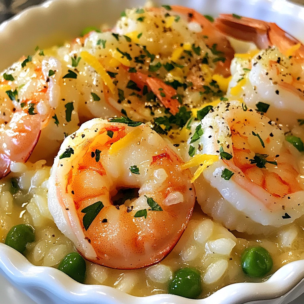 Garlic Butter Shrimp Risotto Simple and Savory Dish