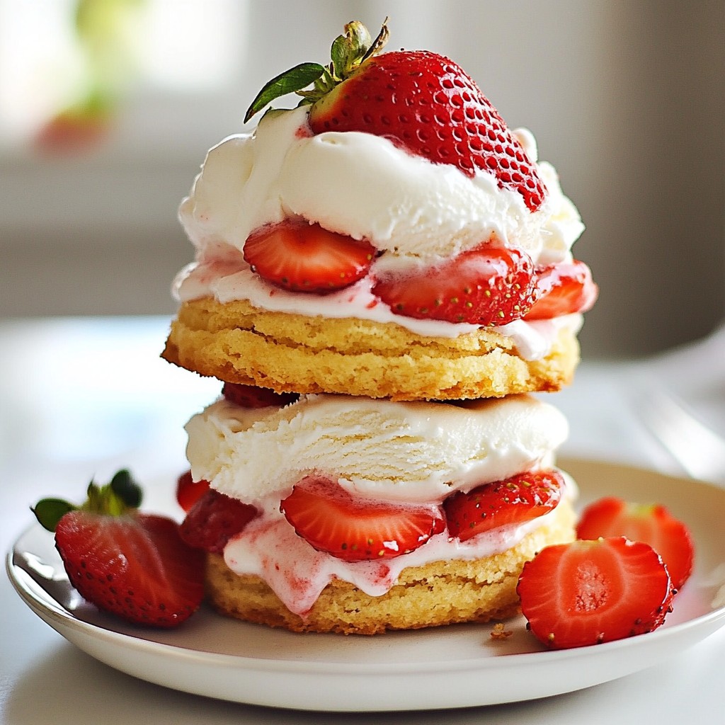 Strawberry Shortcake Ice Cream Sandwiches Delightful Treat