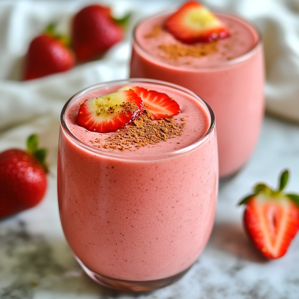 Chocolate Strawberry Smoothie Tasty and Nutritious Treat