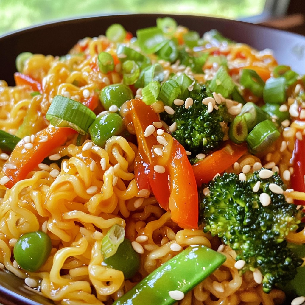 Spicy Garlic Ramen Stir Fry Simple and Tasty Meal