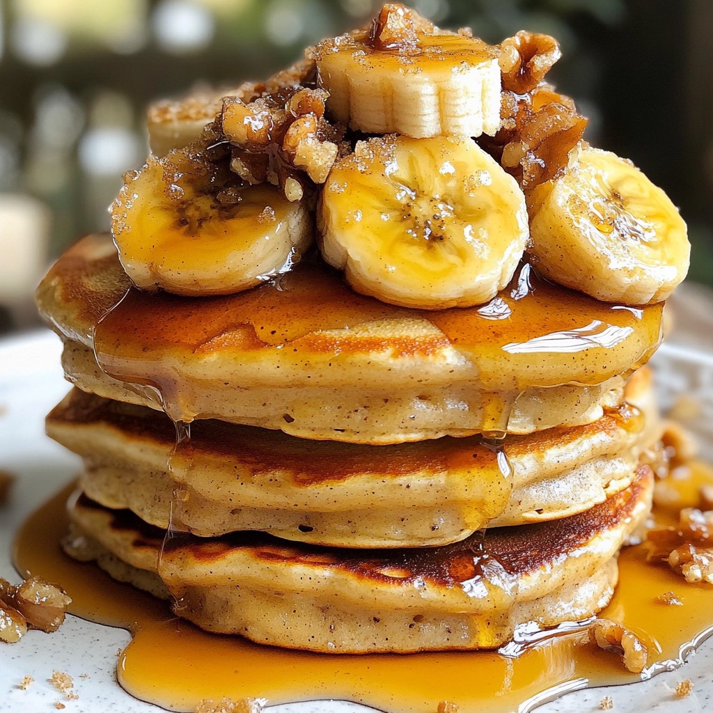 Caramelized Banana Pancakes Fluffy and Delicious Treat