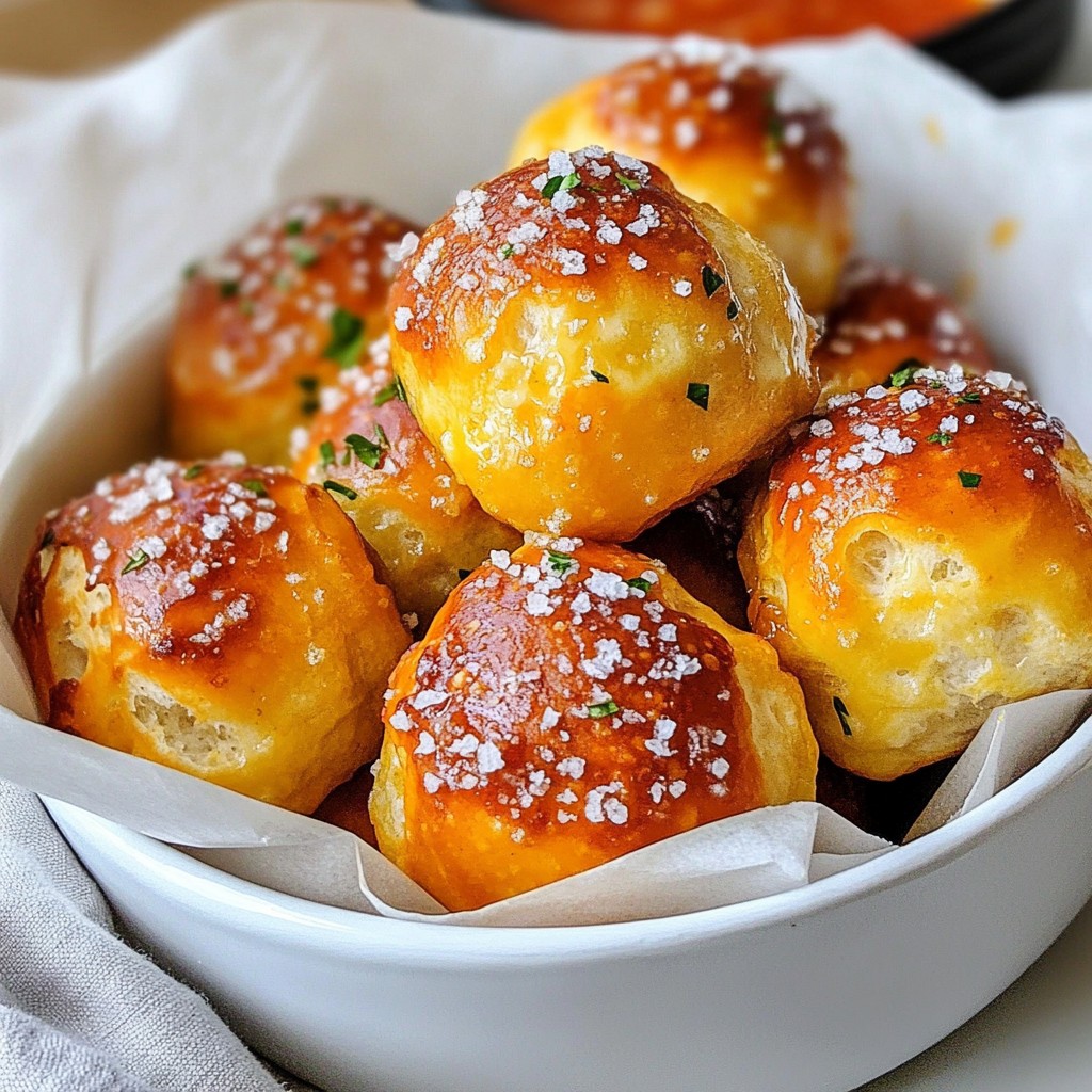 Garlic Parmesan Pretzel Bites Savory Snack Delight