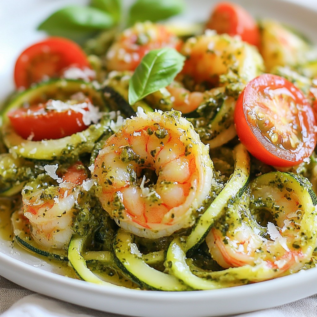 Pesto Shrimp Zoodles Easy and Flavorful Dinner Dish