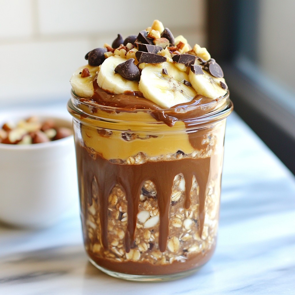 Chocolate Peanut Butter Overnight Oats Simple Recipe