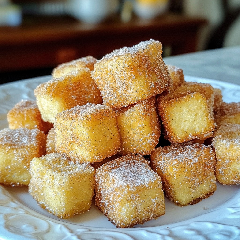 Cinnamon Sugar Churro Bites Delightful Dessert Treat