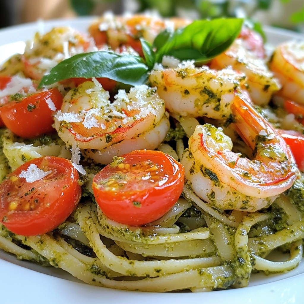 Pesto Shrimp Pasta Flavorful and Quick Dinner Recipe