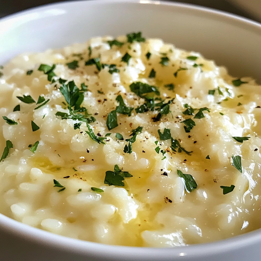 Creamy Garlic Parmesan Risotto Easy and Flavorful Dish