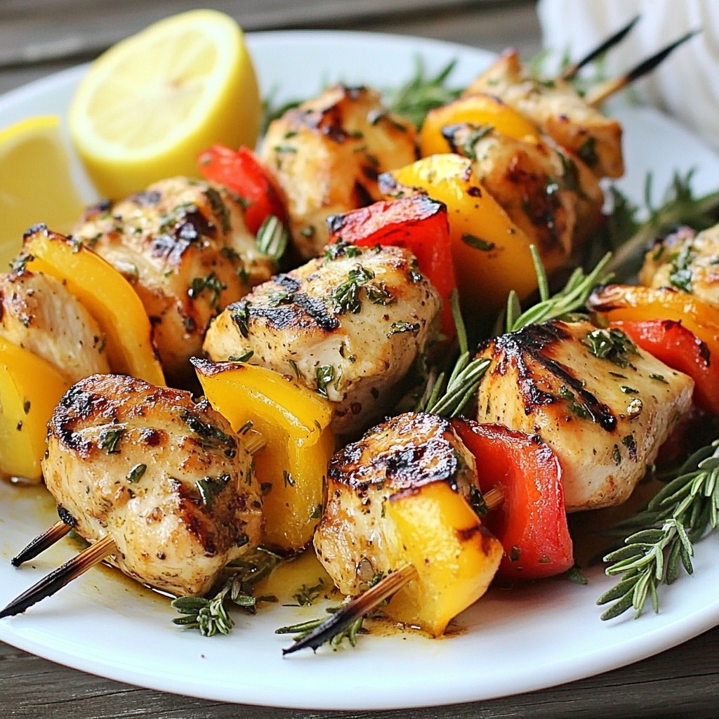 Lemon Herb Grilled Chicken Kabobs Flavorful Delight