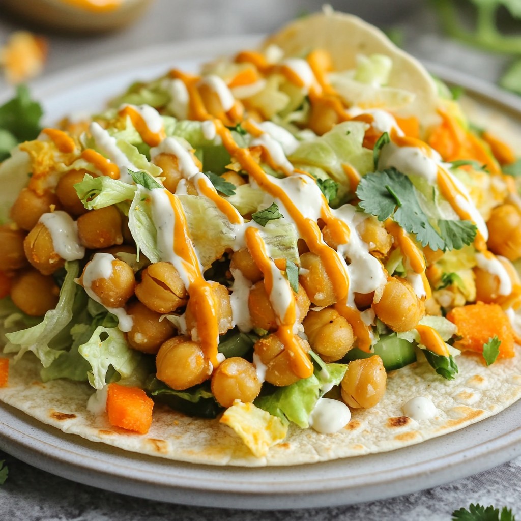 Spicy Buffalo Chickpea Wraps Easy and Flavorful Meal