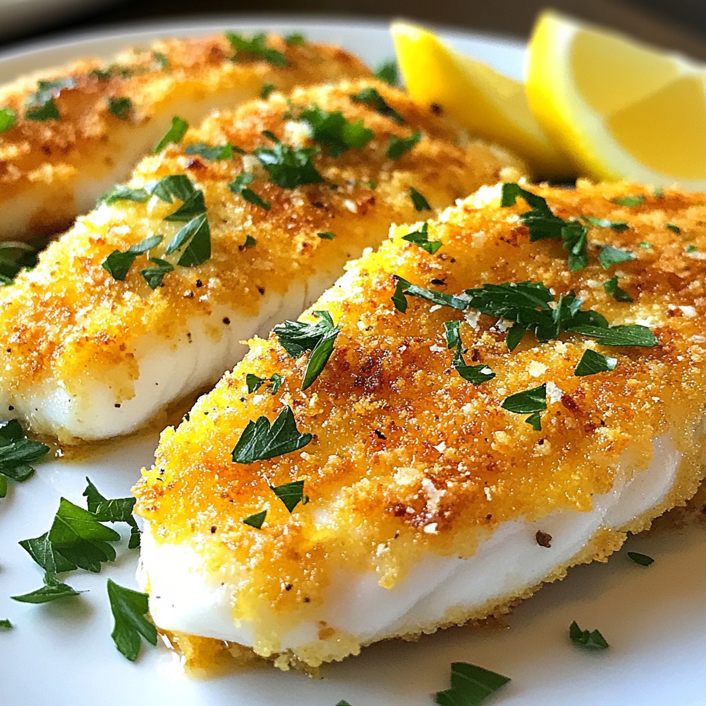 Crispy Parmesan Crusted Tilapia Flavorful Easy Dish