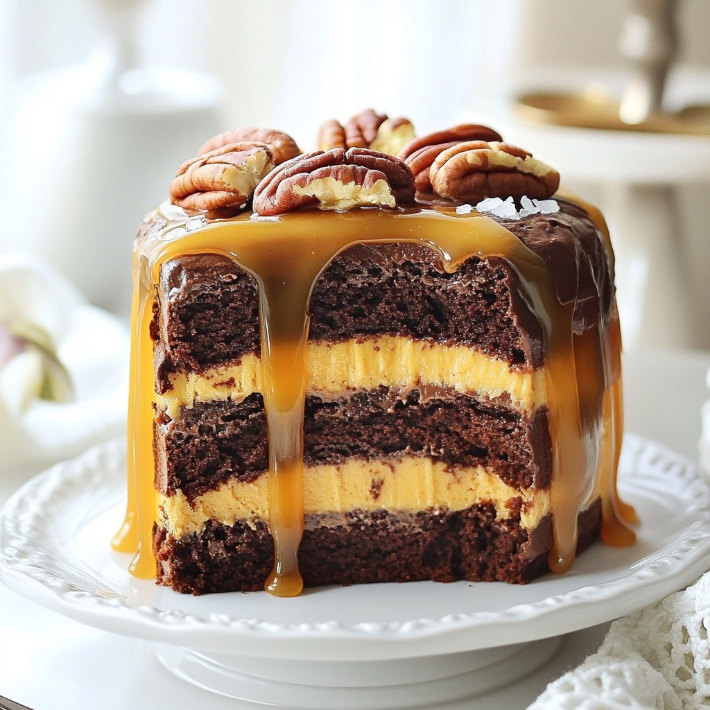 Chocolate Caramel Turtle Cake Delightful and Easy Bake