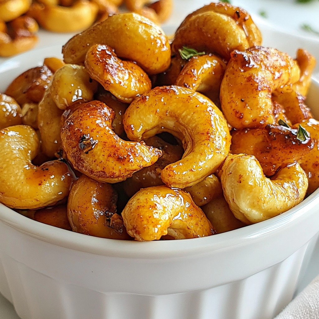 Sriracha Honey Roasted Cashews Flavorful Snack Recipe