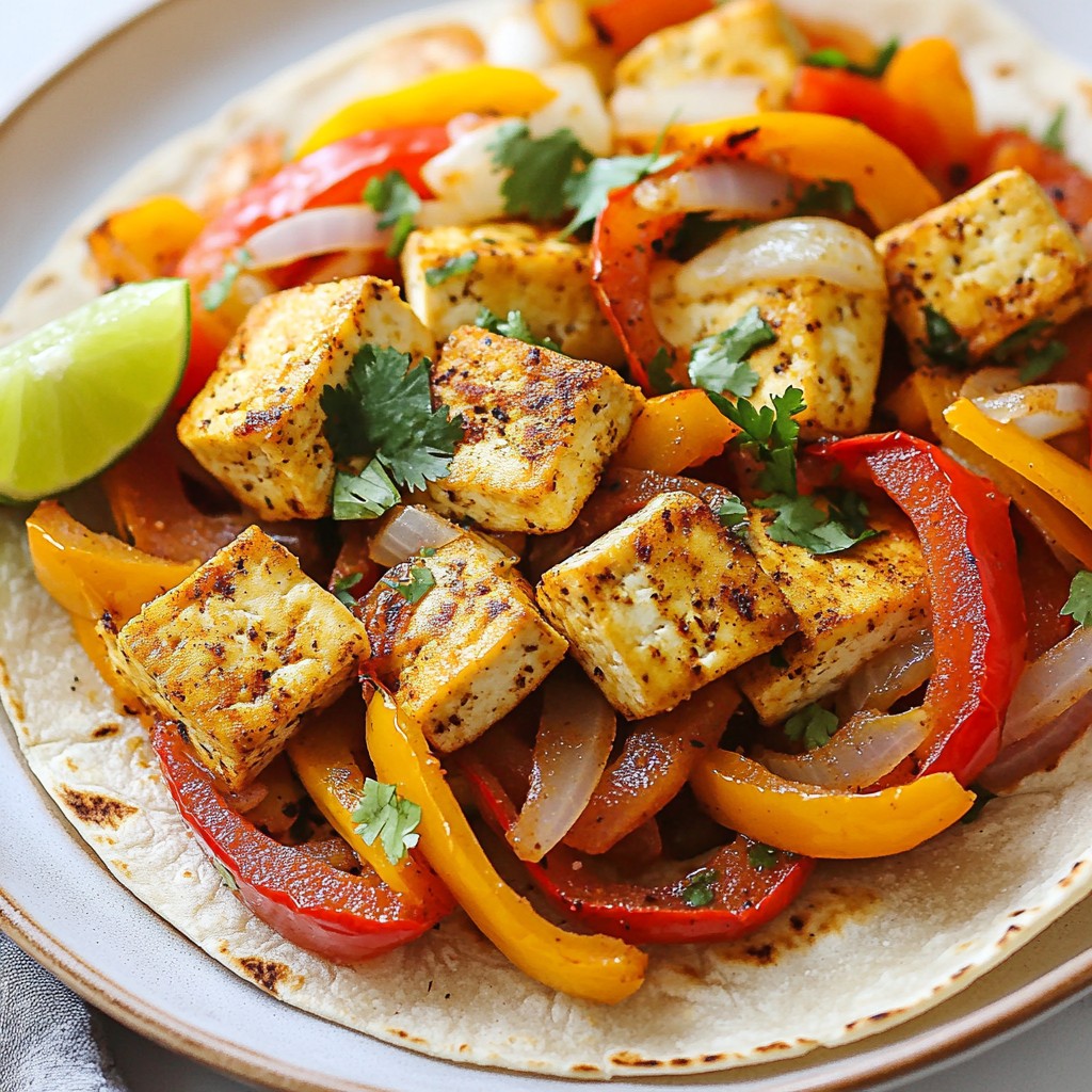 Sheet Pan Crispy Tofu Fajitas Simple and Tasty Meal