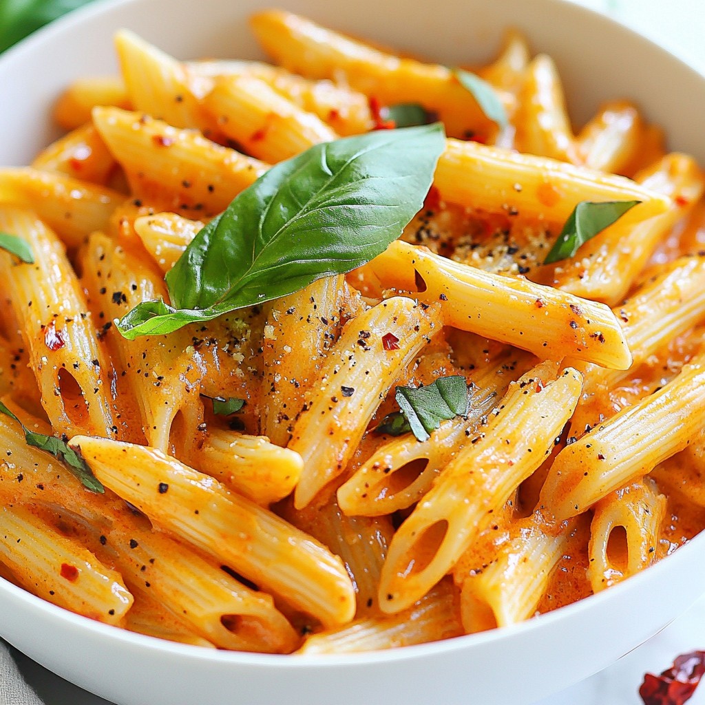 Vegan Creamy Tomato Pasta Simple and Quick Recipe