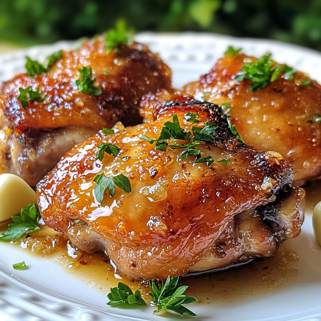 Brown Sugar Garlic Chicken Thighs Flavorful Delight