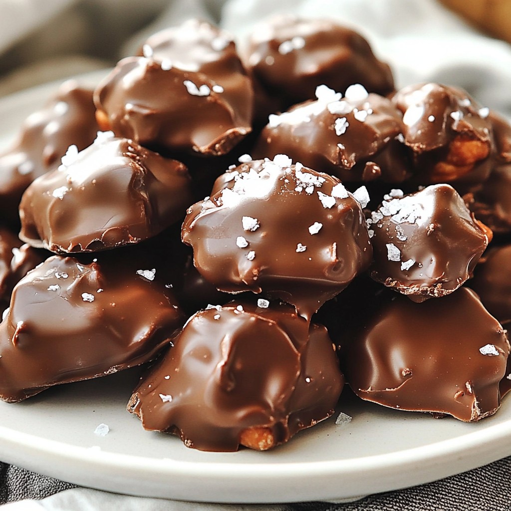 Chocolate Covered Peanut Clusters Delightful Sweet Treat