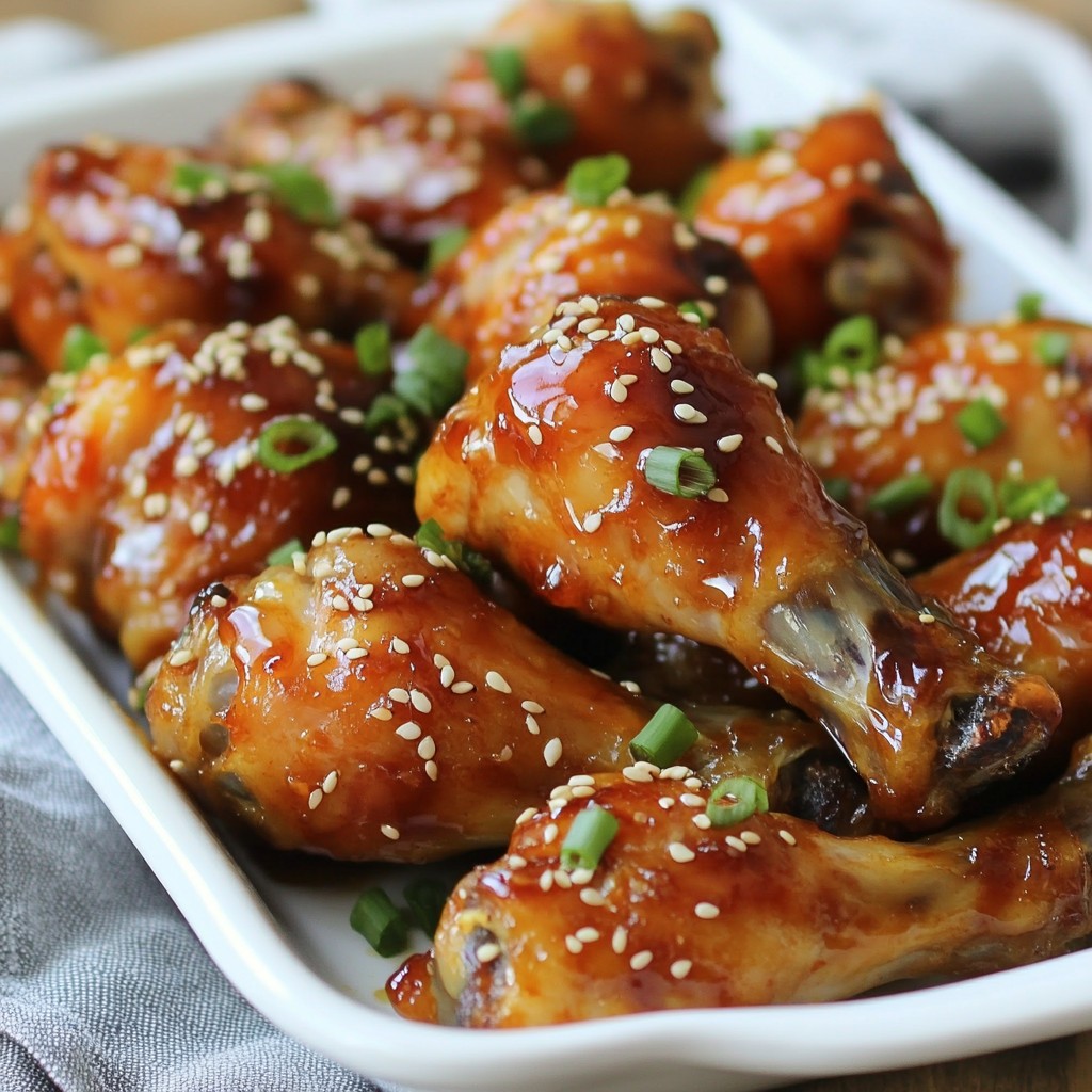 Honey Garlic Drumsticks Tasty and Simple Recipe