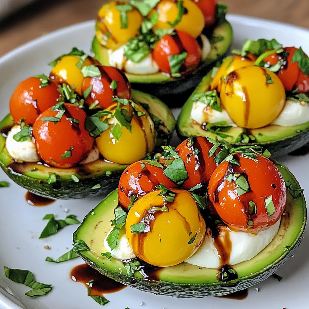 Caprese Stuffed Avocados Flavorful and Fresh Delight