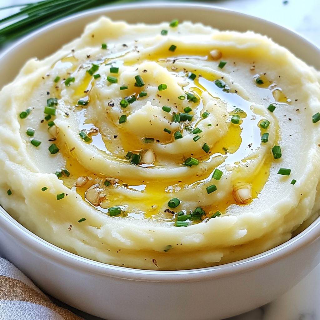 Creamy Garlic Mashed Potatoes Simple and Tasty Dish