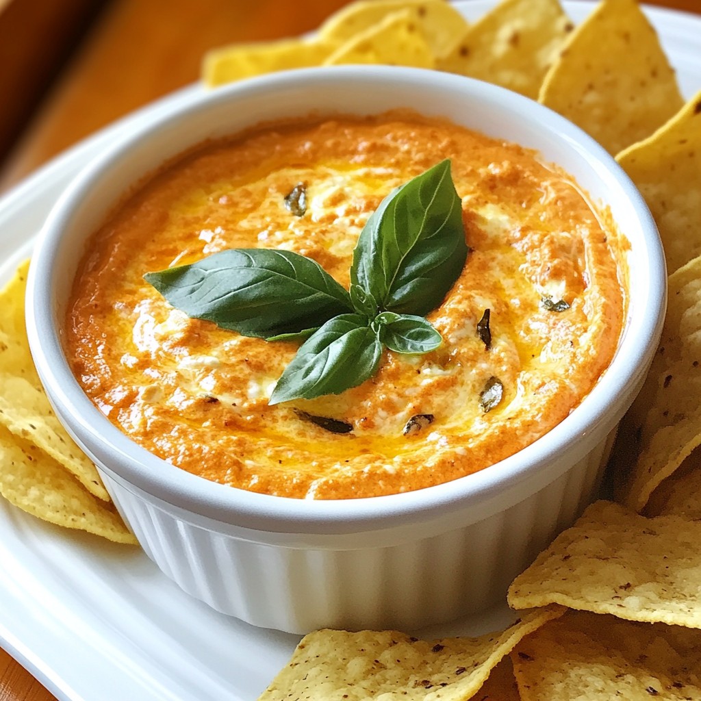 Roasted Red Pepper Goat Cheese Dip Flavorful Delight