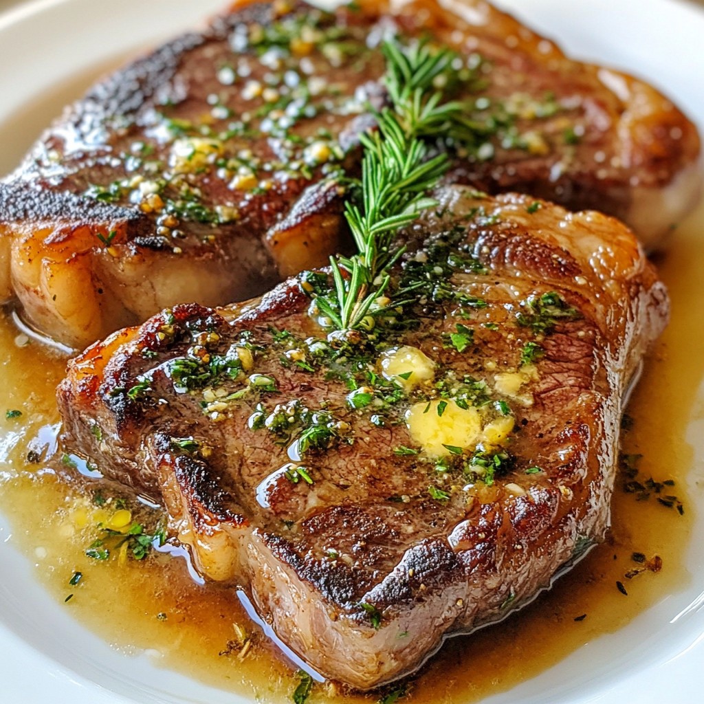Garlic Herb Butter Steak Savory and Easy Recipe