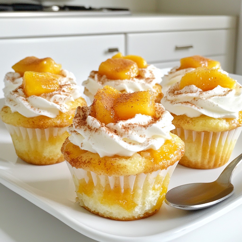 Peach Cobbler Cupcakes Delightful and Easy Dessert