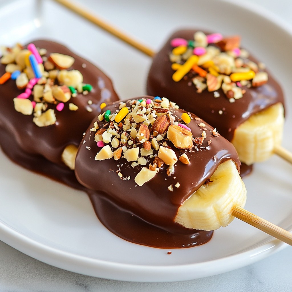 Chocolate Covered Banana Pops Delicious and Fun Treat