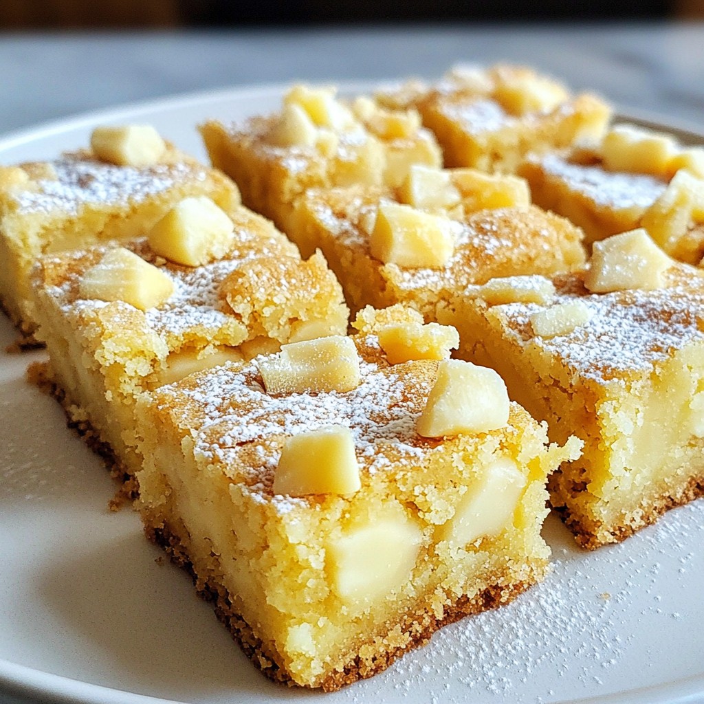 White Chocolate Macadamia Blondies Delightful Treat