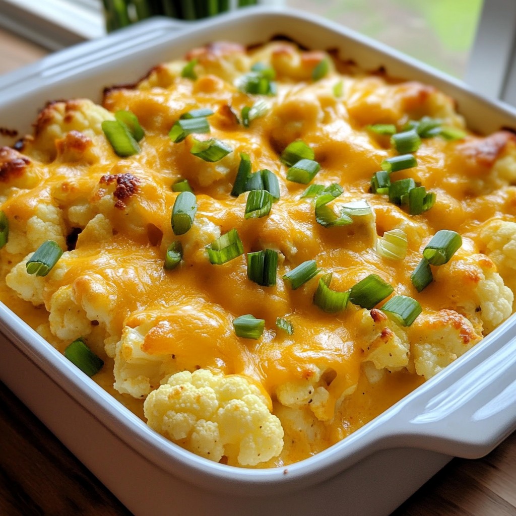 Buffalo Chicken Cauliflower Casserole Savory Delight