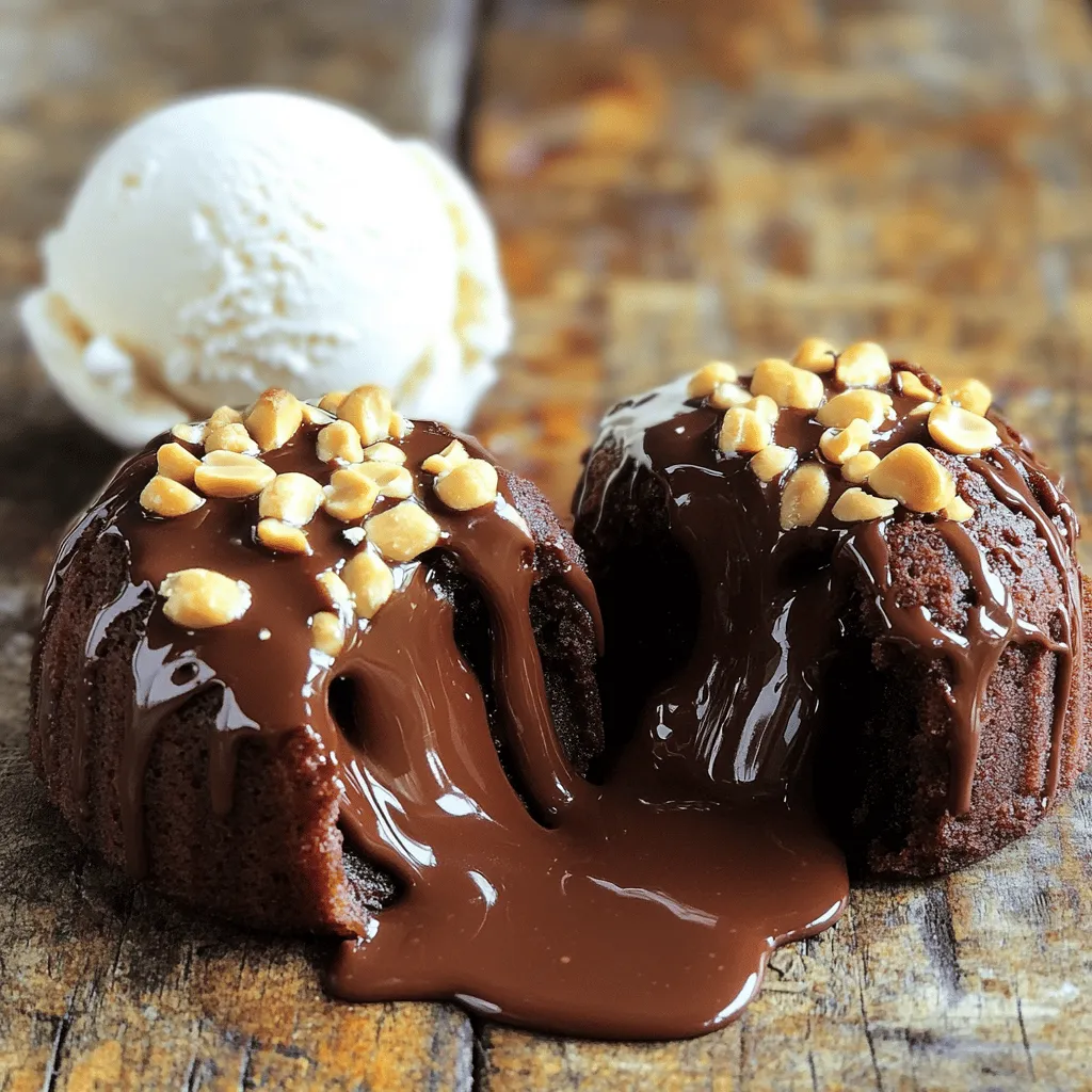 Chocolate Peanut Butter Lava Cakes Decadent and Rich