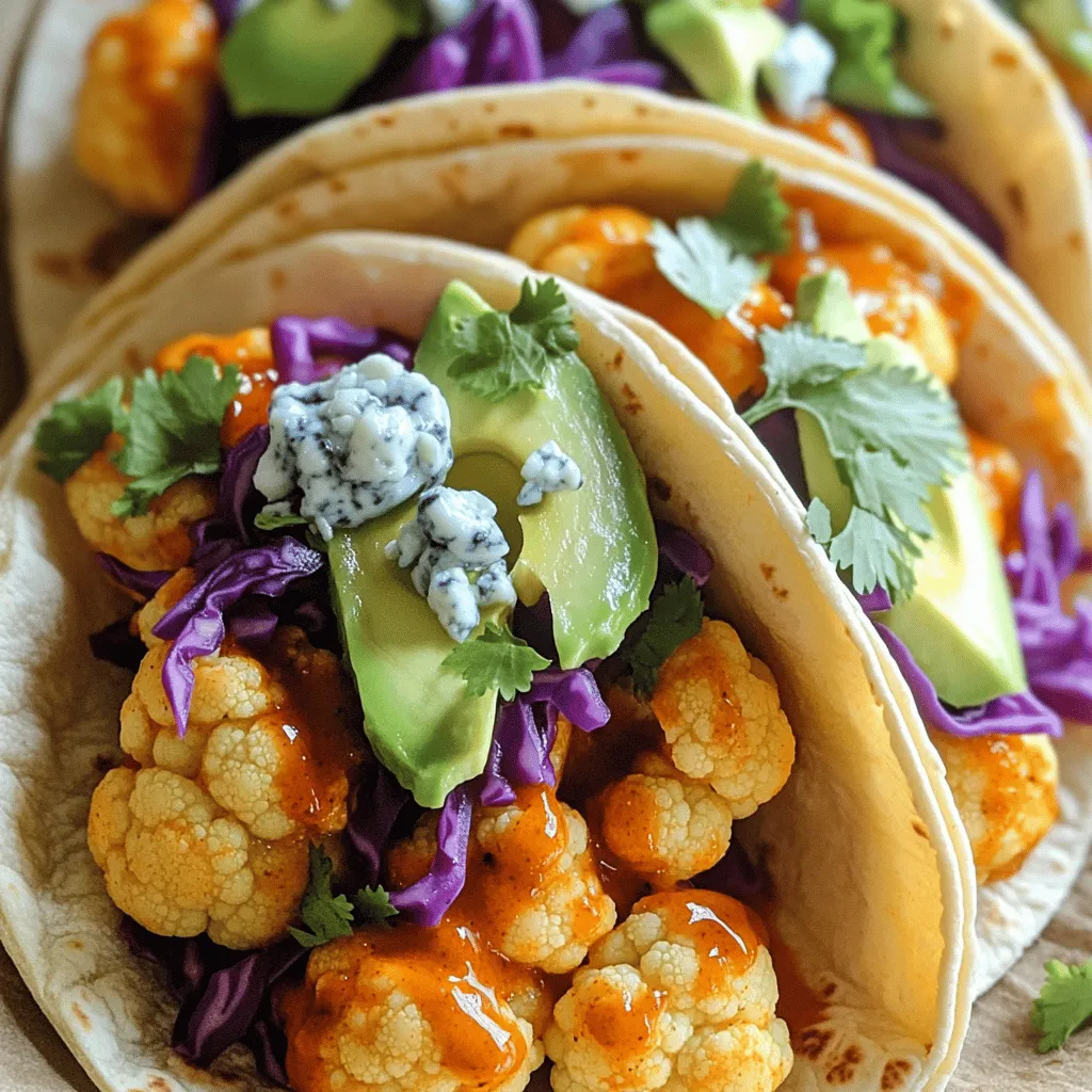 Buffalo Cauliflower Tacos Flavorful and Simple Meal